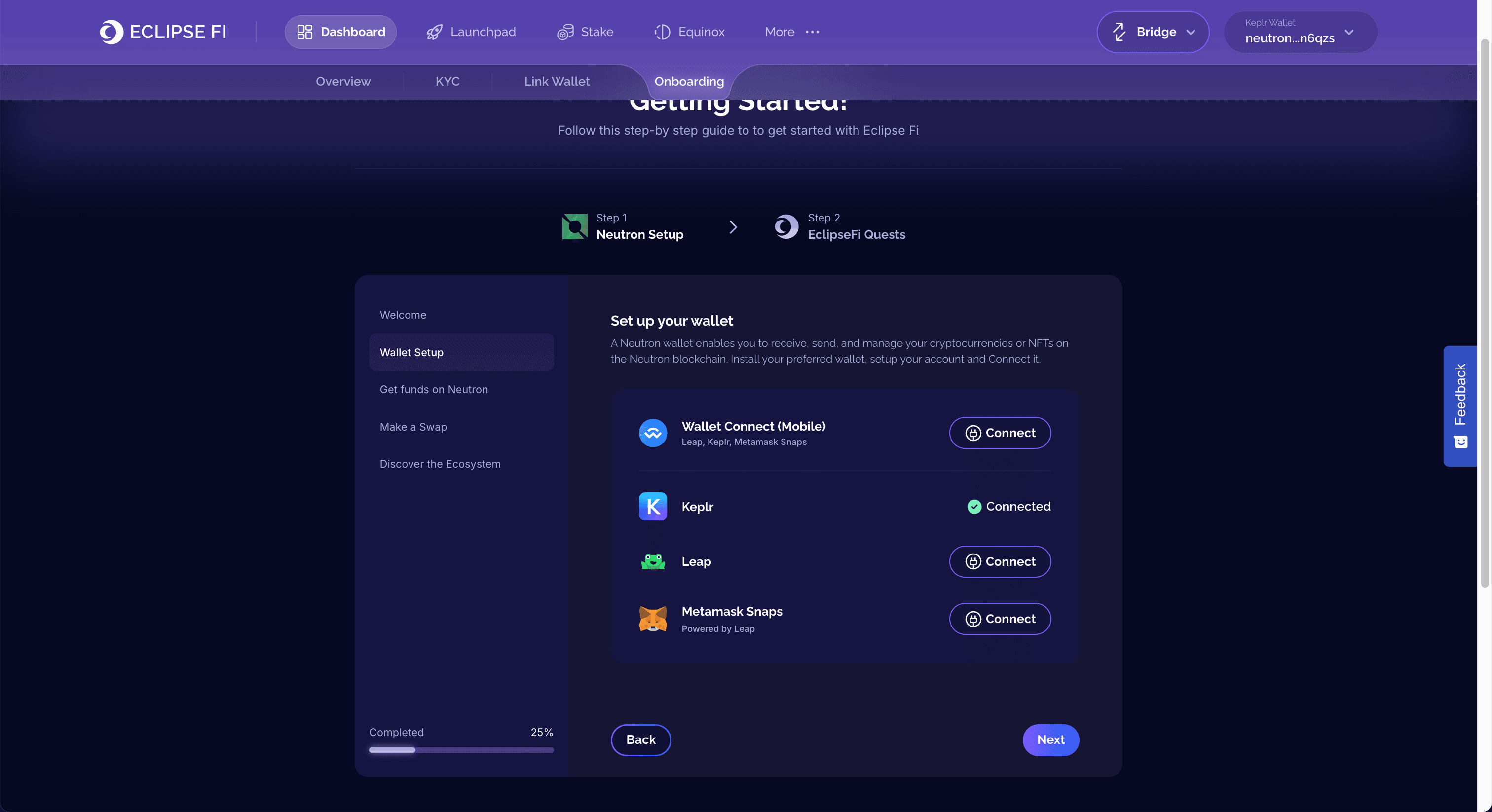 Neutron Onboarding preview