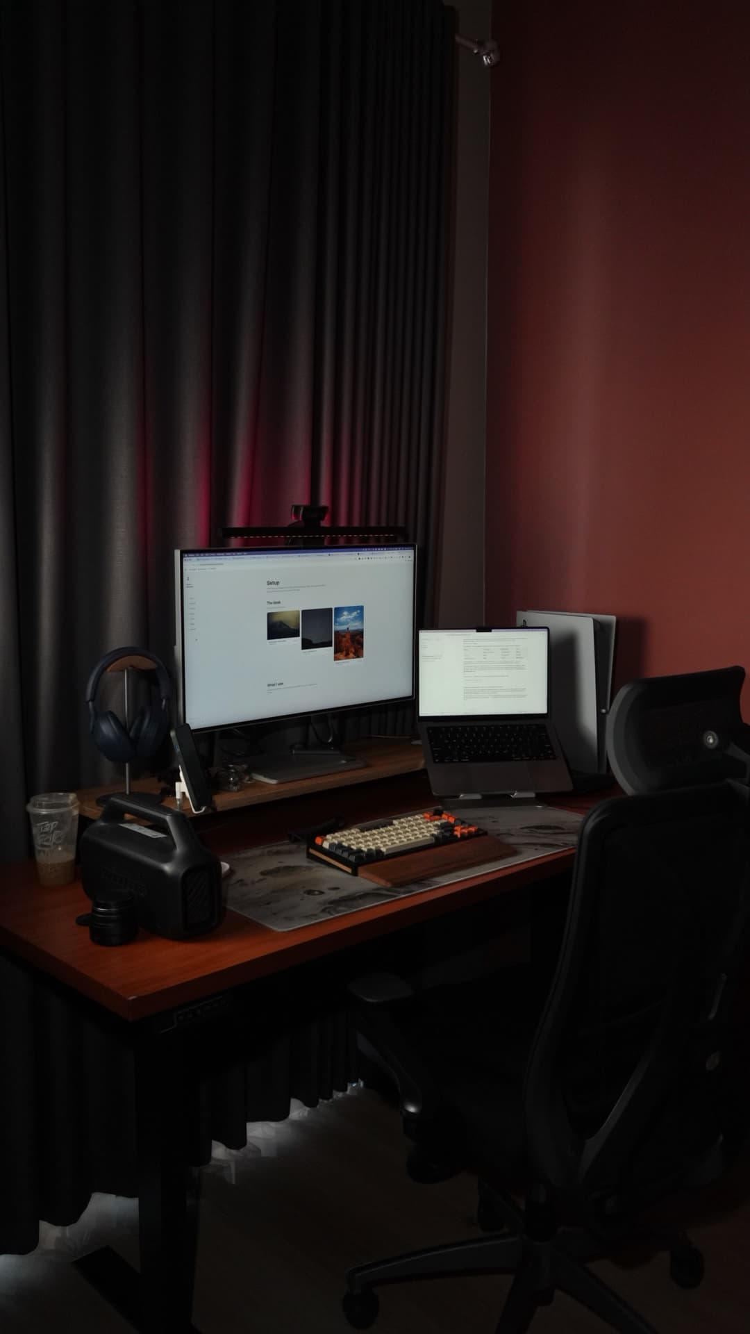 The desk, on a good day